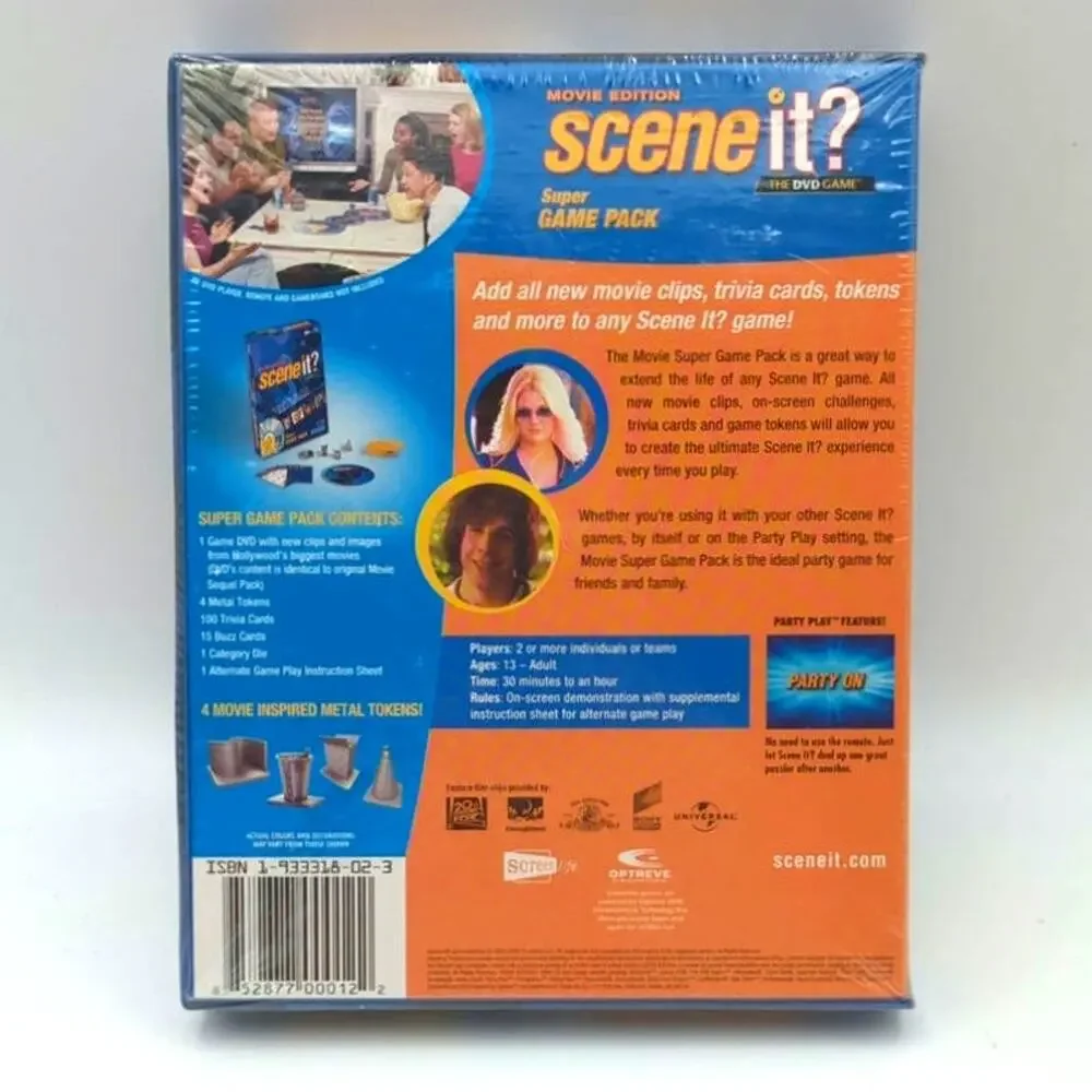 Scene It? Movie Edition Super Game Pack - Brand New Sealed - Screenlife 2005